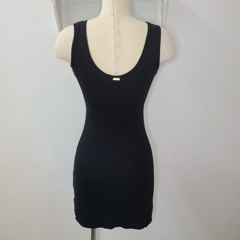 Beach Bunny Black Ribbed KYLIE Bodycon Tank Dress XS-S - Picture 5 of 11